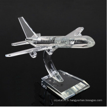 Cadeaux de décoration d&#39;affaires K9 Crystal Plane Model